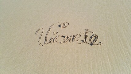 My name in the sand 
