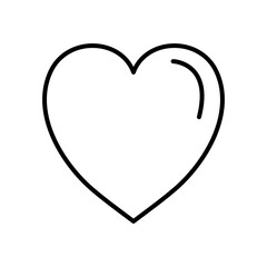 web icons concept, like symbol, heart icon, line style