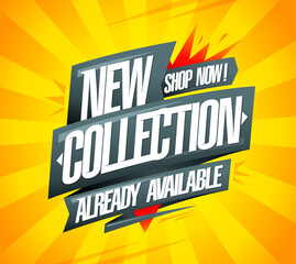 New collection already available, shop now banner