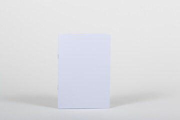 Photo of Blank Magazine Or Brochure or book Cover Isolated On White background. 