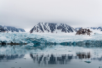 Winter landscape of the nature of Arctic