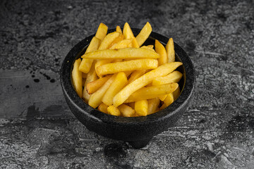 french fries with sauce - unhealthy food