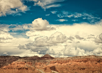 Wspaniałe epickie niebo nad Utah