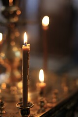 candles in an Orthodox Church
