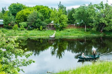 Biebrza Podlasie Biebrzański Park Narodowy Rzeka woda kajak łąka natura