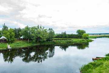 Biebrza Podlasie Biebrzański Park Narodowy Rzeka woda kajak łąka natura