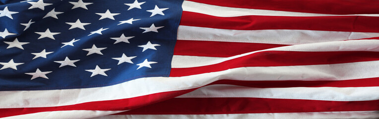USA American flag banner stars and stripes background