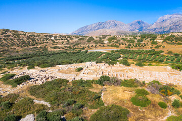 Fototapeta na wymiar Ruins of the ancient Minoan settlement Gournia, Crete, Greece