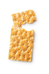 Knackebrot. Wholegrain crispbread with sesame seed.