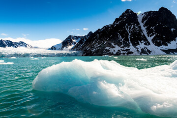Mountains, snow of the nature of Arctic
