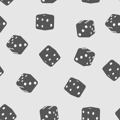 Abstract seamless background with dice