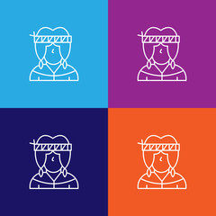 native american culture user outline icon. Elements of independence day illustration icon