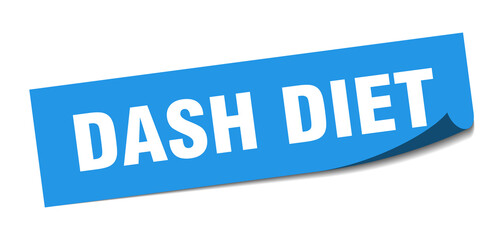 dash diet sticker. dash diet square isolated sign. dash diet label