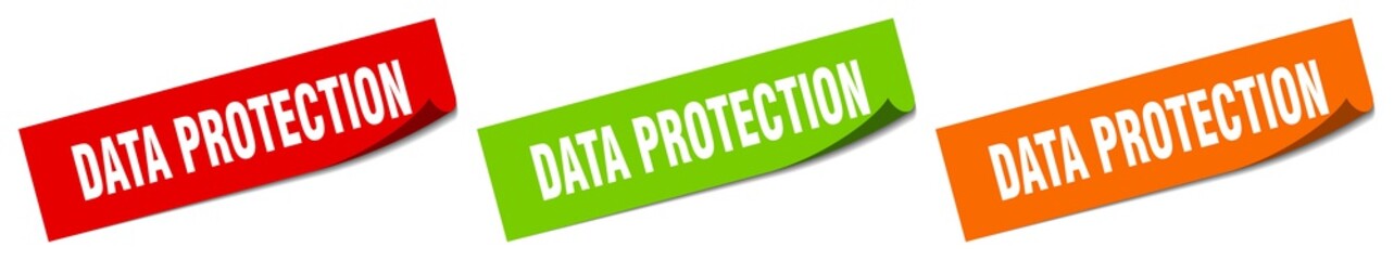 data protection sticker. data protection square isolated sign. data protection label