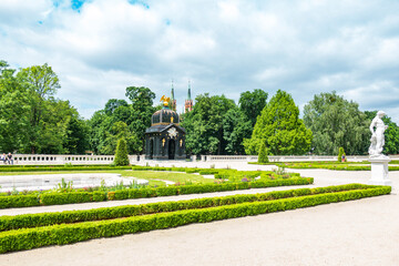 Białystok Podlasie pałac park branickich Ogród drzewa krzewy architektura