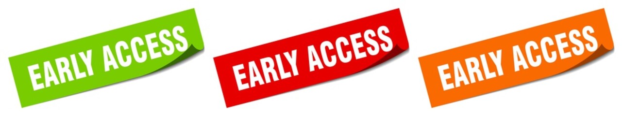 early access sticker. early access square isolated sign. early access label