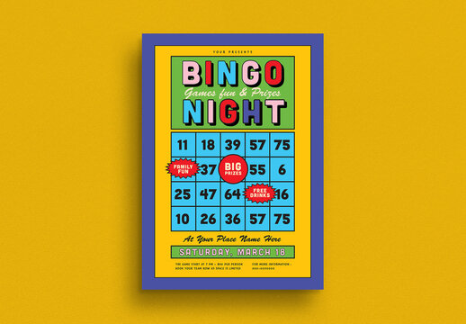 Bingo Night Event Flyer Layout