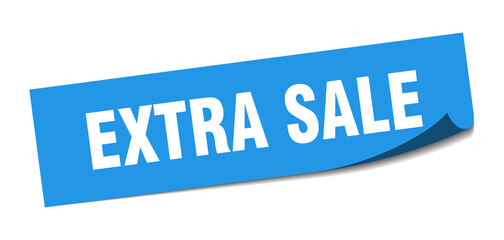 extra sale sticker. extra sale square isolated sign. extra sale label