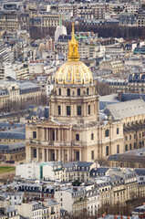 Fototapeta na wymiar Panoramic view over Paris