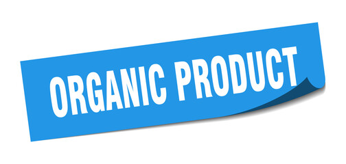 organic product sticker. organic product square isolated sign. organic product label