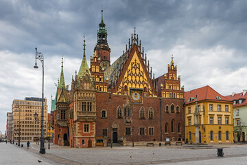 Breslau – Altes Rathaus mit Rathausturm