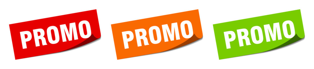 promo sticker. promo square isolated sign. promo label