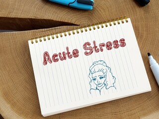 Motivation concept about Acute Stress with phrase on the page.