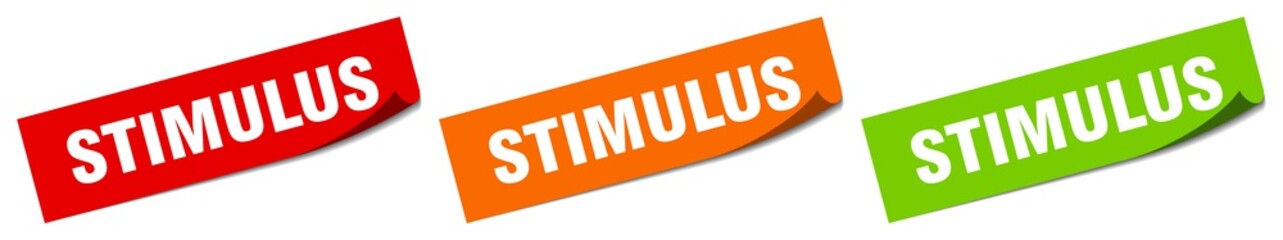 stimulus sticker. stimulus square isolated sign. stimulus label