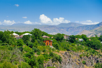 Fototapeta premium It's Houses on the mountains in Armenia
