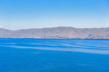 It's Lake Sevan, the largest lake in Armenia and the Caucasus region.