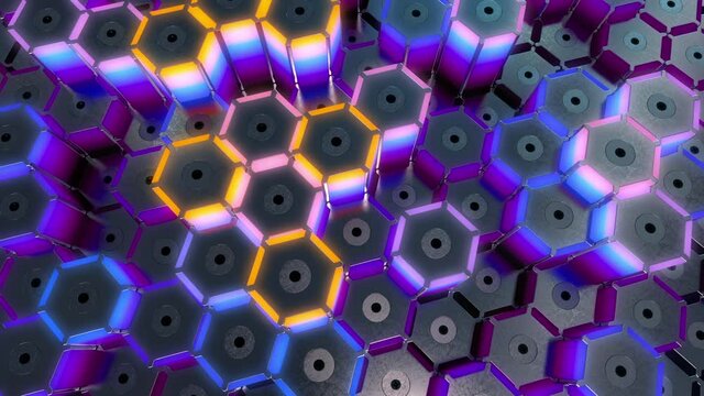 Hexagon Light Machine
Futuristic Rhythm Hexa Light Device from the strange light machines series VJ Loops
