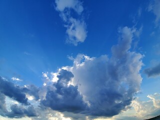 blue sky with clouds