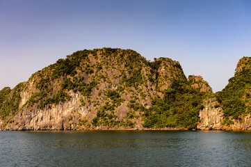Fototapeta premium It's Halong rocks in VIetnam. UNESCO World Heritage