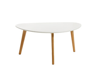 Stylish table on white background