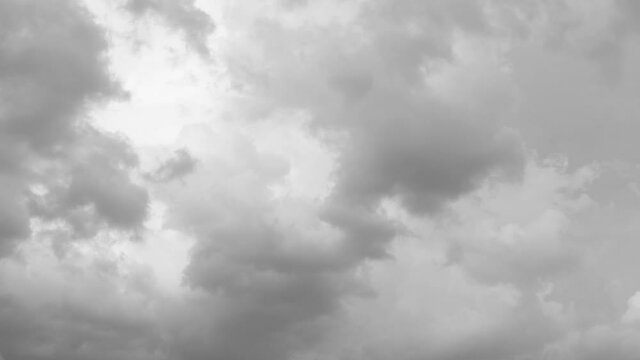 Time Lapse  Black and white cloudscape in a moody feeling (filter 1965 noir). 