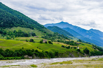 Obraz premium It's Beautiful landscape of the mountains of Georgia