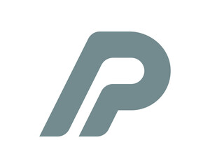 Letter P logo template vector