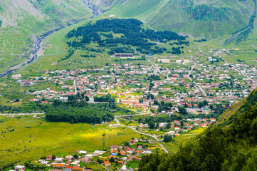 It's Houses among the mountains
