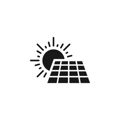 Solar energy panel icon vector illustration