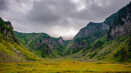 It's Beautiful nature and many beautiful rocks and mountains in summer