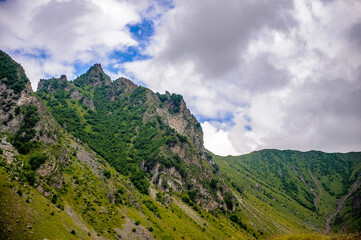 It's Beautiful nature and many beautiful rocks and mountains in summer