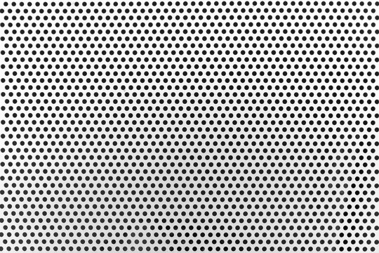 White steel mesh screen as background and texture