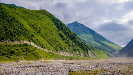 It's Beautiful nature and many beautiful rocks and mountains in summer