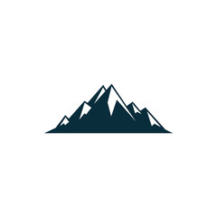 Mountain logo vector. Snow mountain  illustrations design. 