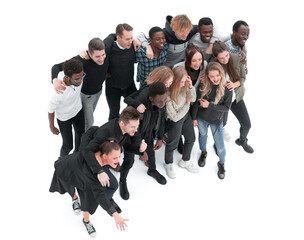 group of diverse young people looking at the camera