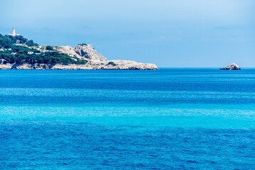 Fototapeta premium Sea and coast landscape in Cala Rajada