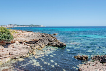 Sea and coast landscape in Cala Rajada