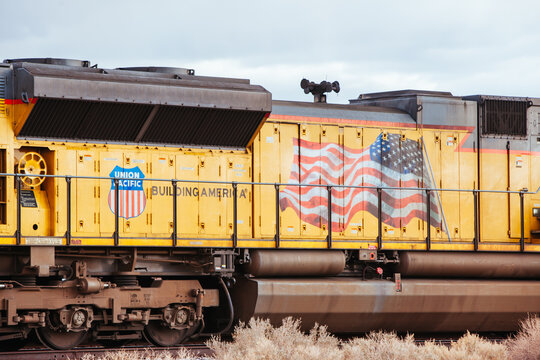 Union Pacific Train in New Mexico USA