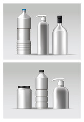 set of materials and styles bottles products