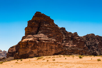 Fototapeta premium It's Wadi Rum mountains, Jordan